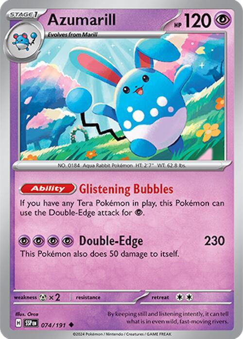 Azumarill 074/191 Normal SV08: Surging Sparks Azumarill 074/191 Normal SV08: Surging Sparks