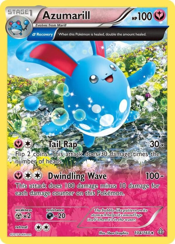 Azumarill (Alpha) 104/160 Holofoil XY – Primal Clash Azumarill (Alpha) 104/160 Holofoil XY – Primal Clash