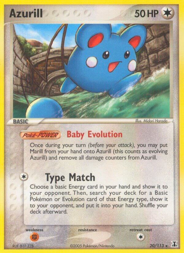 Azurill 20/113 Reverse Holofoil Delta Species