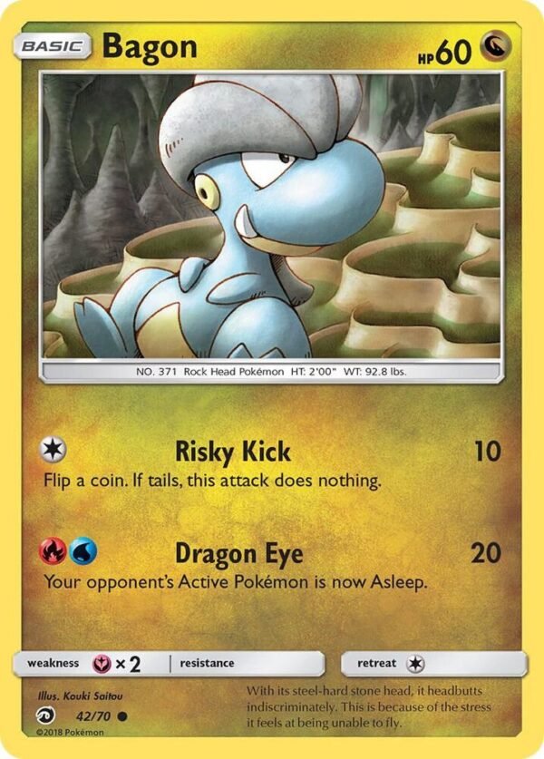 Bagon 42/70 Reverse Holofoil Dragon Majesty
