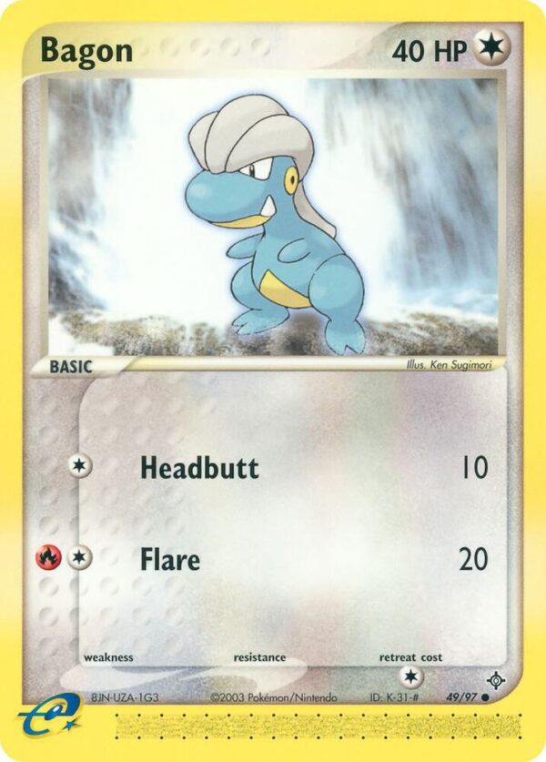 Bagon 49/97 Reverse Holofoil Dragon