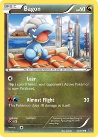 Bagon (55) | 55/108 | Reverse Holofoil | XY - Roaring Skies