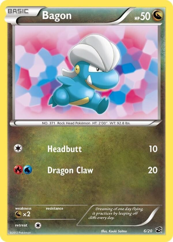 Bagon 6/20 Holofoil Dragon Vault Bagon 6/20 Holofoil Dragon Vault