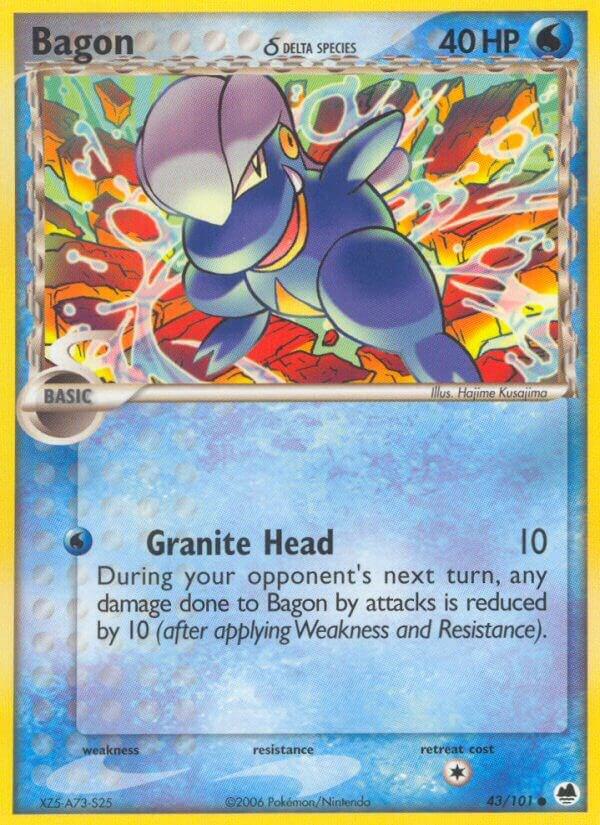 Bagon (Delta Species) 43/101 Reverse Holofoil Dragon Frontiers