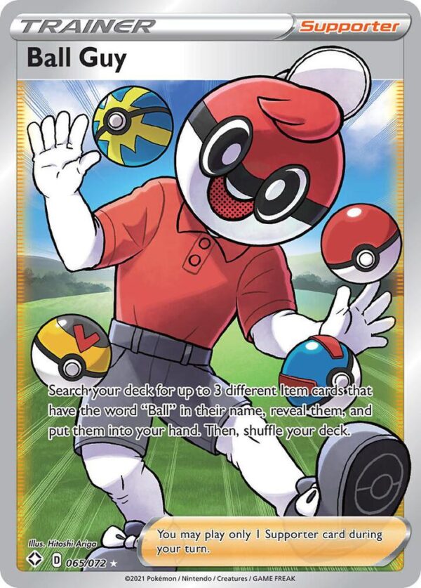 Ball Guy (Full Art) 065/072 Holofoil Shining Fates