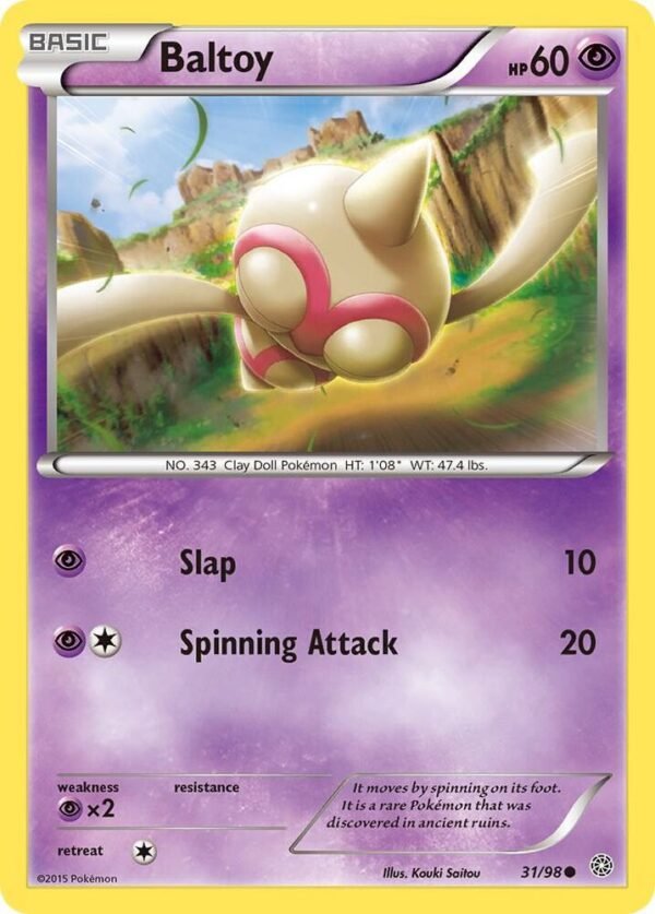 Baltoy (31) 31/98 Normal XY – Ancient Origins