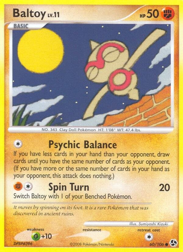 Baltoy 60/106 Reverse Holofoil Great Encounters Baltoy 60/106 Reverse Holofoil Great Encounters