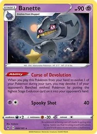 Banette | 068/185 | Reverse Holofoil | SWSH04: Vivid Voltage