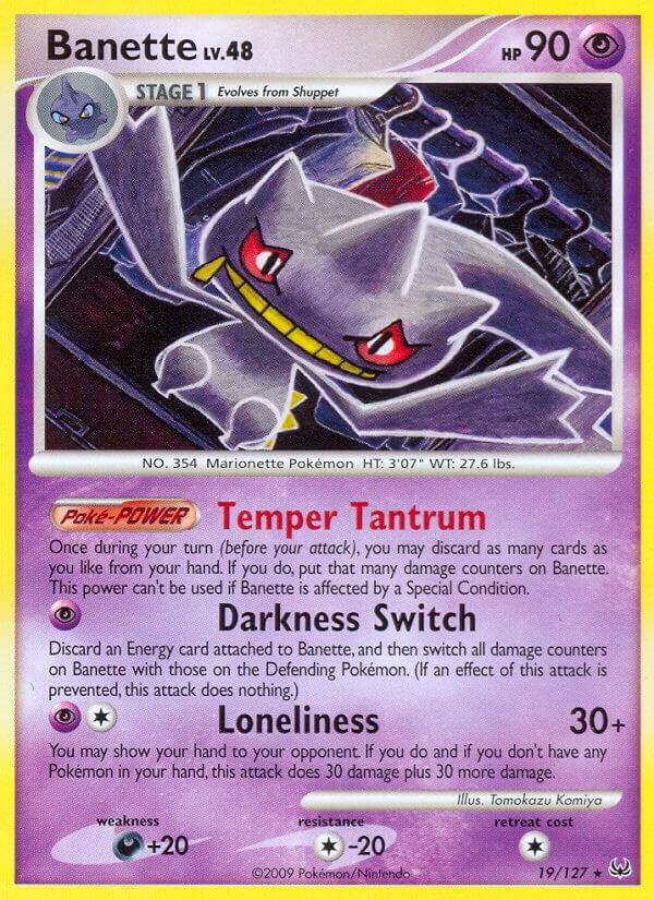 Banette 19/127 Reverse Holofoil Platinum