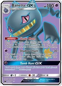 Banette GX (Full Art) | 157/168 | Holofoil | SM - Celestial Storm