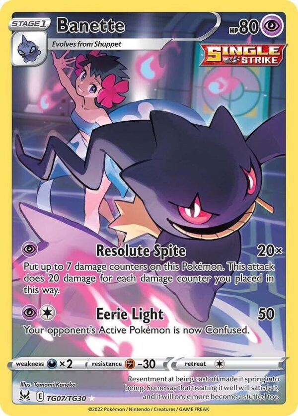 Banette TG07/TG30 Holofoil SWSH11: Lost Origin Trainer Gallery