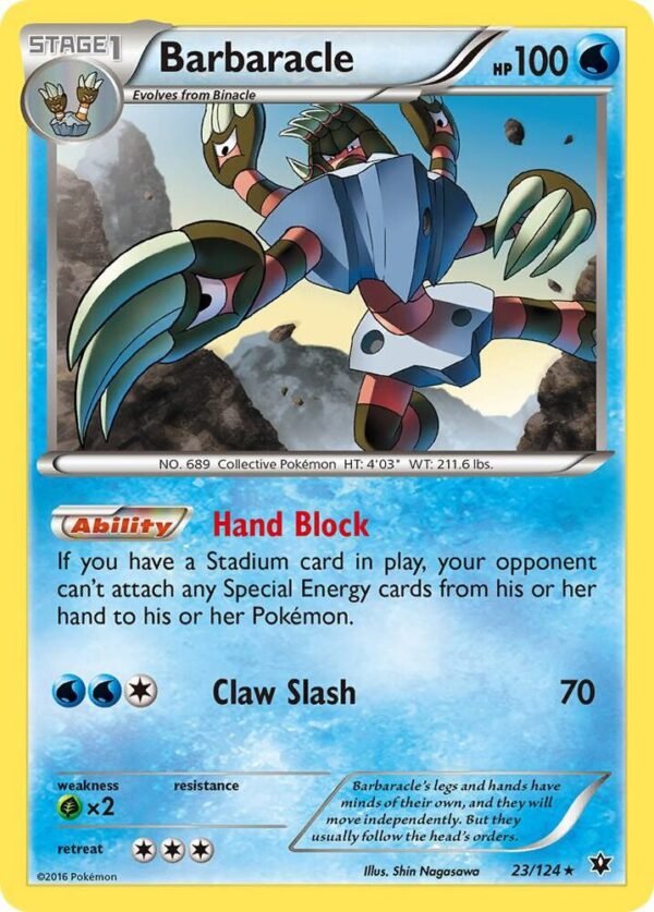 Barbaracle 23/124 Normal XY – Fates Collide Barbaracle 23/124 Normal XY – Fates Collide