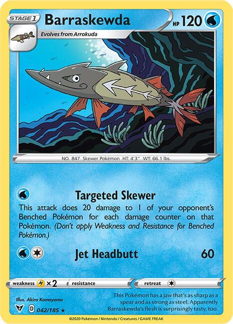 Barraskewda 042/185 Reverse Holofoil SWSH04: Vivid Voltage