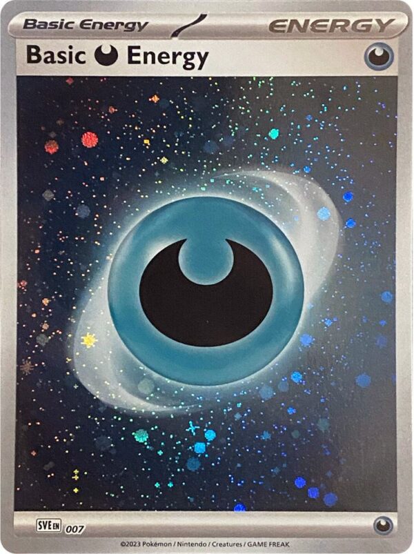 Basic Darkness Energy (Cosmos Holo) 7 Holofoil SVE: Scarlet & Violet Energies