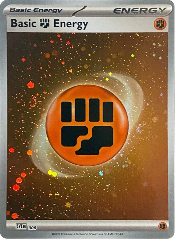 Basic Fighting Energy (Cosmos Holo) 6 Holofoil SVE: Scarlet & Violet Energies