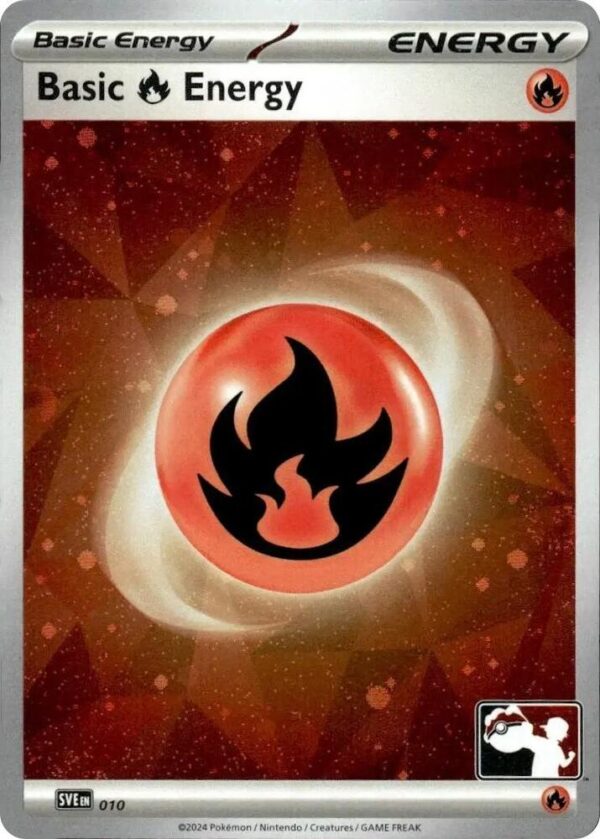 Basic Fire Energy 010 (Cosmos Holo) Holofoil Prize Pack Series Cards