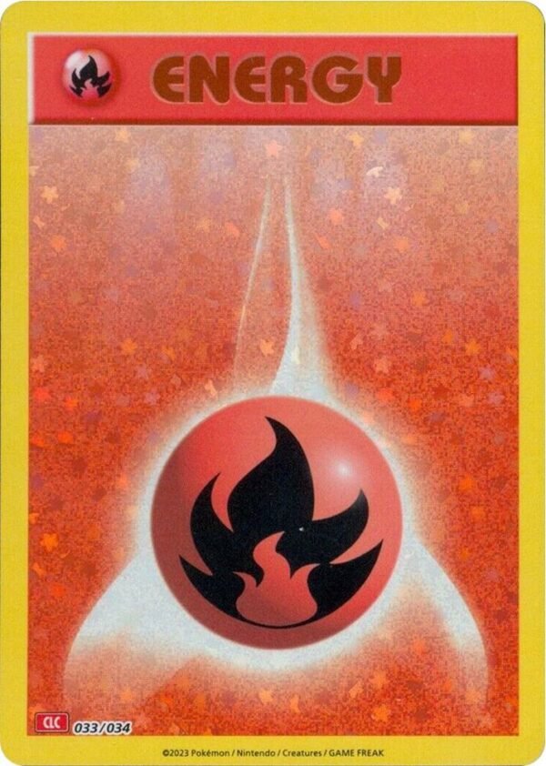 Basic Fire Energy 033/034 Holofoil Trading Card Game Classic Basic Fire Energy 033/034 Holofoil Trading Card Game Classic