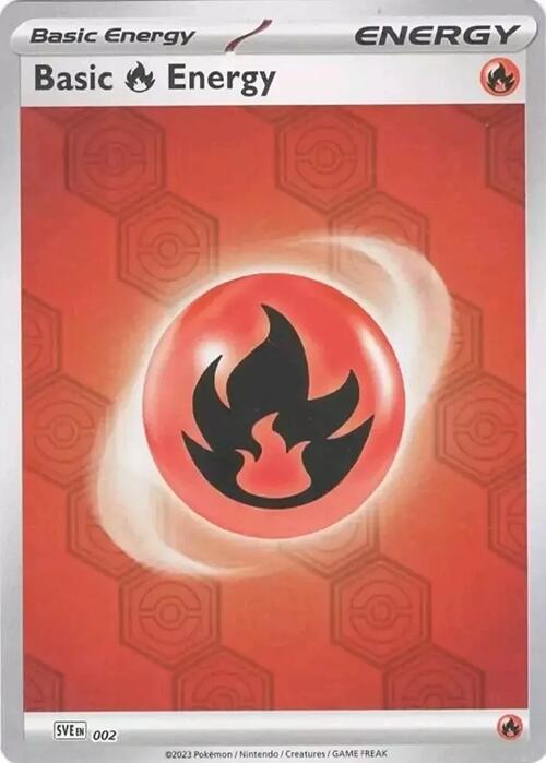 Basic Fire Energy 2 Reverse Holofoil SV: Shrouded Fable