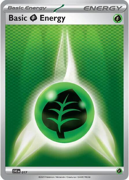 Basic Grass Energy 017 Reverse Holofoil SVE: Scarlet & Violet Energies