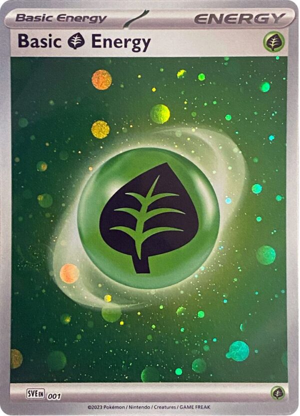 Basic Grass Energy (Cosmos Holo) 1 Holofoil SVE: Scarlet & Violet Energies