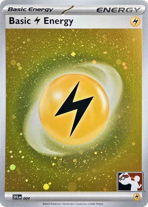 Basic Lightning Energy 004 (Cosmos Holo) Holofoil Prize Pack Series Cards