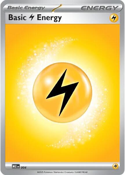 Basic Lightning Energy 004 Normal MEE: Mega Evolution Energies Basic Lightning Energy 004 Normal MEE: Mega Evolution Energies