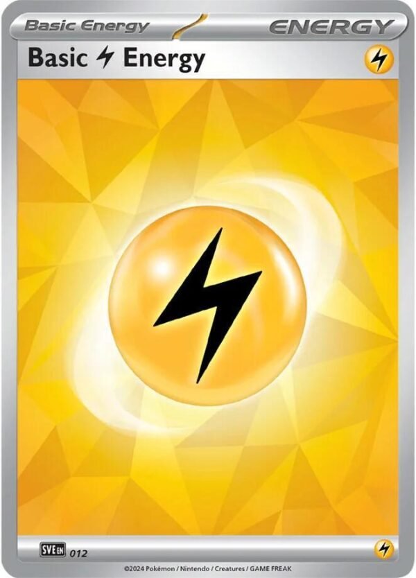 Basic Lightning Energy 012 Holofoil SVE: Scarlet & Violet Energies