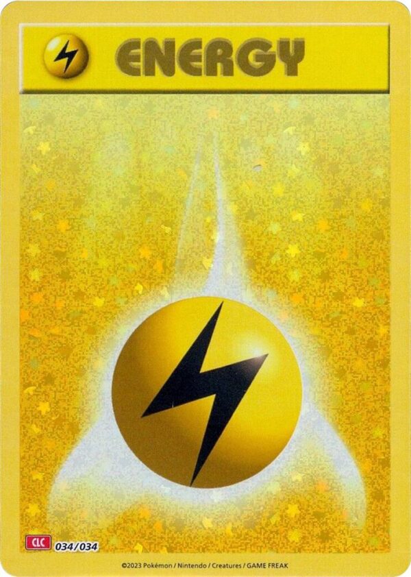 Basic Lightning Energy 034/034 Holofoil Trading Card Game Classic