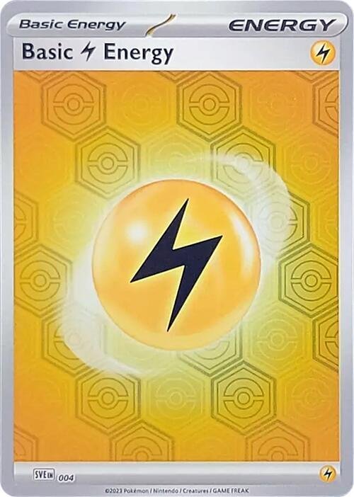 Basic Lightning Energy 4 Reverse Holofoil SV: Shrouded Fable