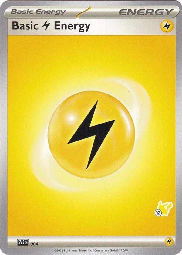 Basic Lightning Energy Pikachu 12 004 Normal Battle Academy 2024