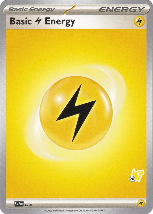 Basic Lightning Energy Pikachu 20 004 Normal Battle Academy 2024