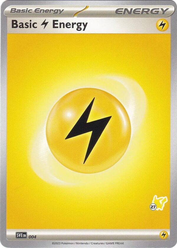Basic Lightning Energy Pikachu 27 004 Normal Battle Academy 2024