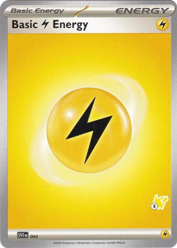 Basic Lightning Energy Pikachu 3 004 Normal Battle Academy 2024 Basic Lightning Energy Pikachu 3 004 Normal Battle Academy 2024