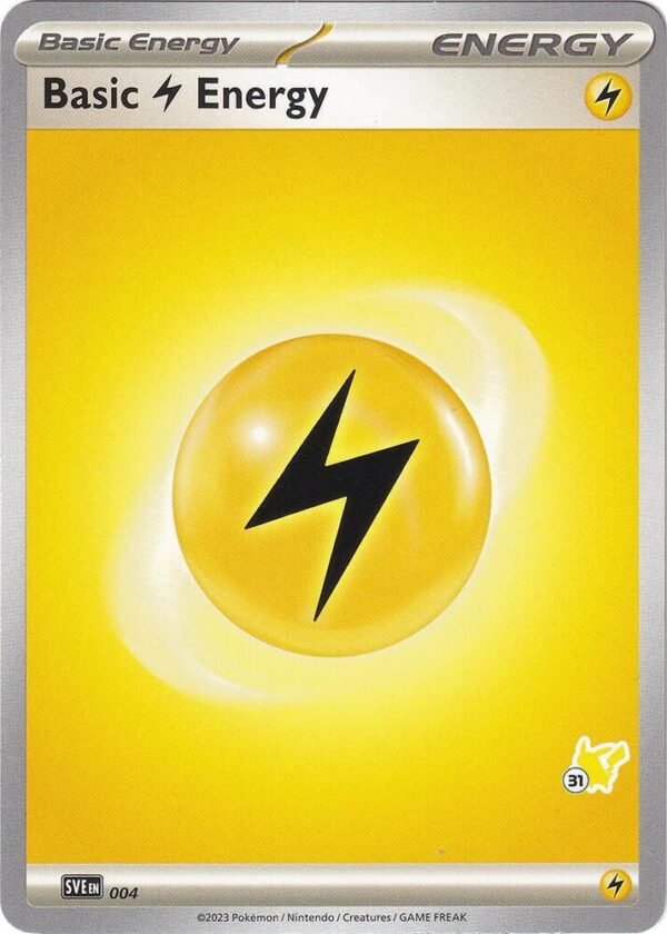 Basic Lightning Energy Pikachu 31 004 Normal Battle Academy 2024