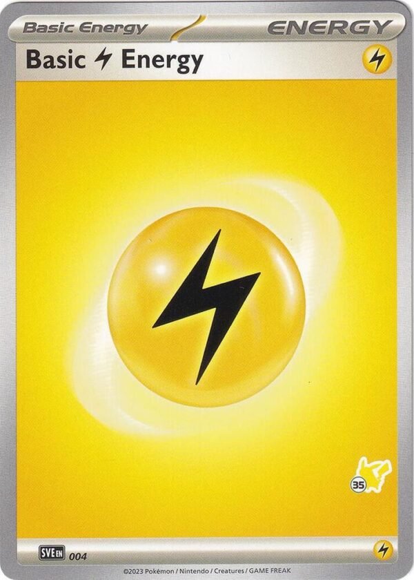 Basic Lightning Energy Pikachu 35 004 Normal Battle Academy 2024