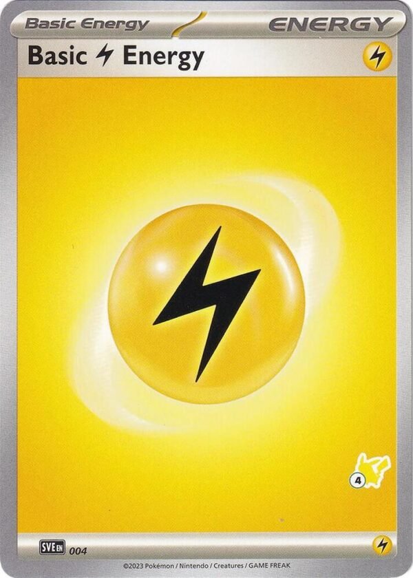 Basic Lightning Energy Pikachu 4 004 Normal Battle Academy 2024