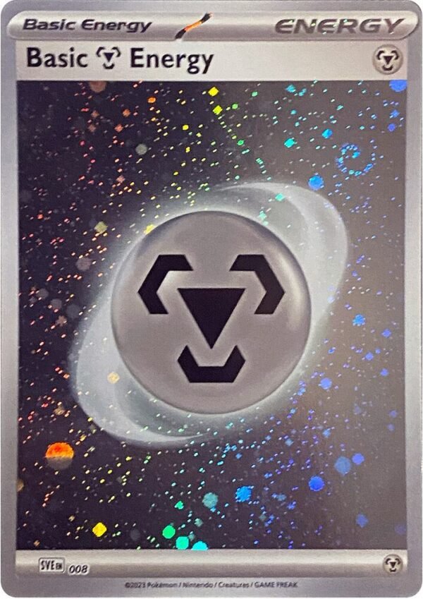 Basic Metal Energy (Cosmos Holo) 8 Holofoil SVE: Scarlet & Violet Energies