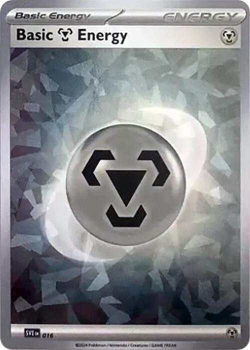 Basic Metal Energy (Cracked Ice Holo) 16 Holofoil SVE: Scarlet & Violet Energies