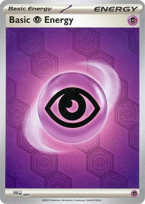 Basic Psychic Energy 5 Reverse Holofoil SV: Shrouded Fable Basic Psychic Energy 5 Reverse Holofoil SV: Shrouded Fable