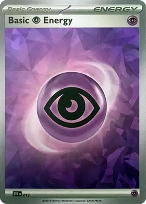 Basic Psychic Energy (Cracked Ice Holo) 13 Holofoil SVE: Scarlet & Violet Energies