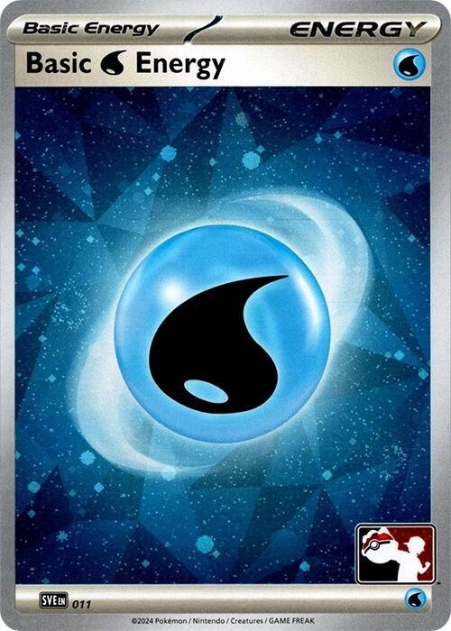 Basic Water Energy 011 (Cosmos Holo) Holofoil Prize Pack Series Cards