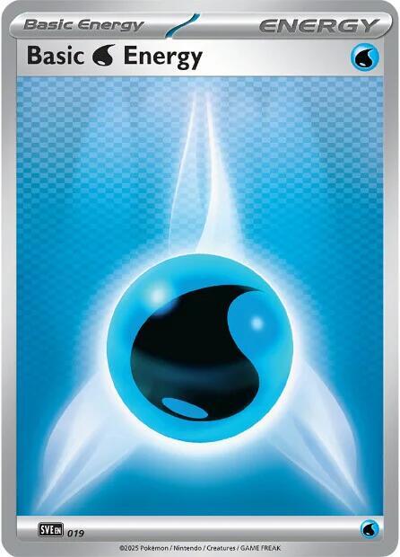Basic Water Energy 019 Reverse Holofoil SVE: Scarlet & Violet Energies Basic Water Energy 019 Reverse Holofoil SVE: Scarlet & Violet Energies