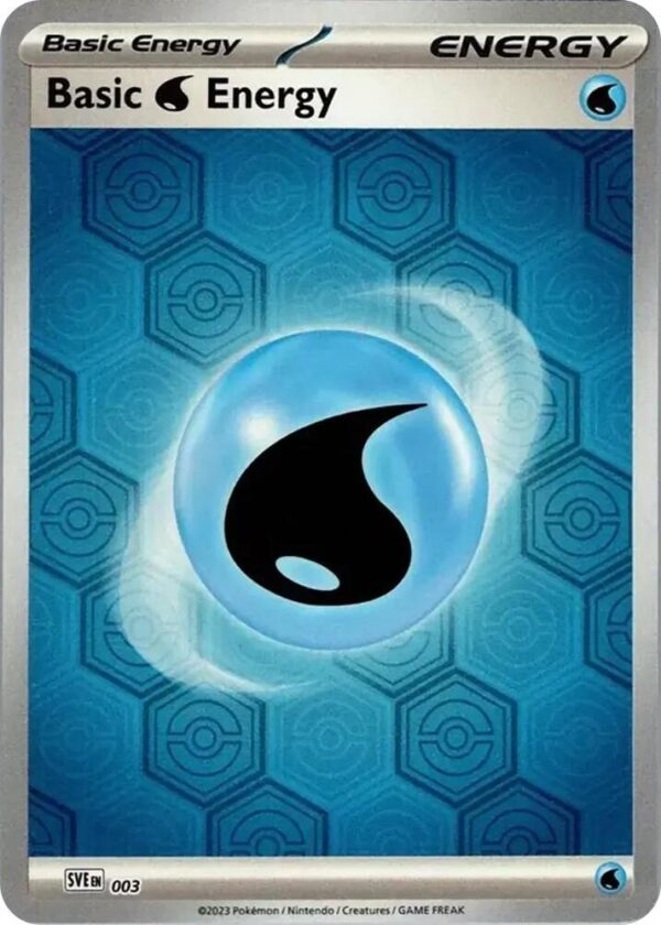 Basic Water Energy 3 Reverse Holofoil SV: Shrouded Fable Basic Water Energy 3 Reverse Holofoil SV: Shrouded Fable