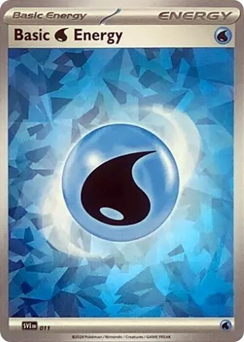Basic Water Energy (Cracked Ice Holo) 11 Holofoil SVE: Scarlet & Violet Energies