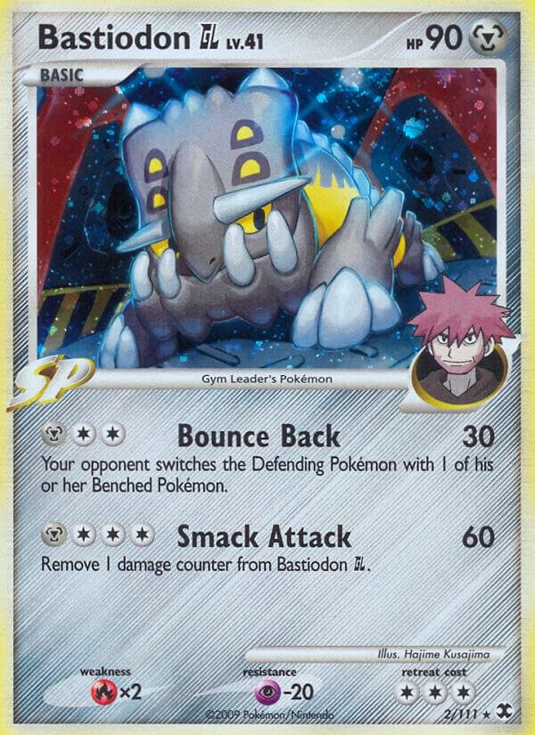 Bastiodon GL 2/111 Reverse Holofoil Rising Rivals Bastiodon GL 2/111 Reverse Holofoil Rising Rivals
