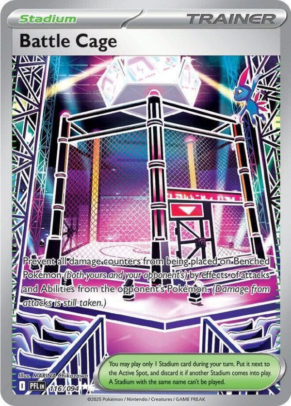 Battle Cage 116/094 Holofoil ME02: Phantasmal Flames