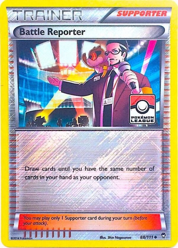 Battle Reporter 88/111 (Pokemon League) 088/111 Reverse Holofoil League & Championship Cards