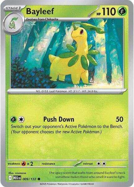 Bayleef 009/132 Reverse Holofoil ME01: Mega Evolution Bayleef 009/132 Reverse Holofoil ME01: Mega Evolution