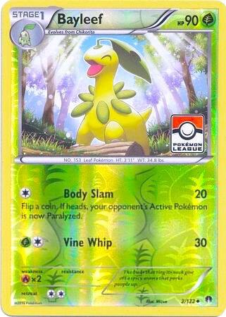 Bayleef 2/122 (Pokemon League) 002/122 Reverse Holofoil League & Championship Cards Bayleef 2/122 (Pokemon League) 002/122 Reverse Holofoil League & Championship Cards