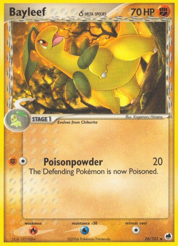 Bayleef (Delta Species) 26/101 Normal Dragon Frontiers Bayleef (Delta Species) 26/101 Normal Dragon Frontiers